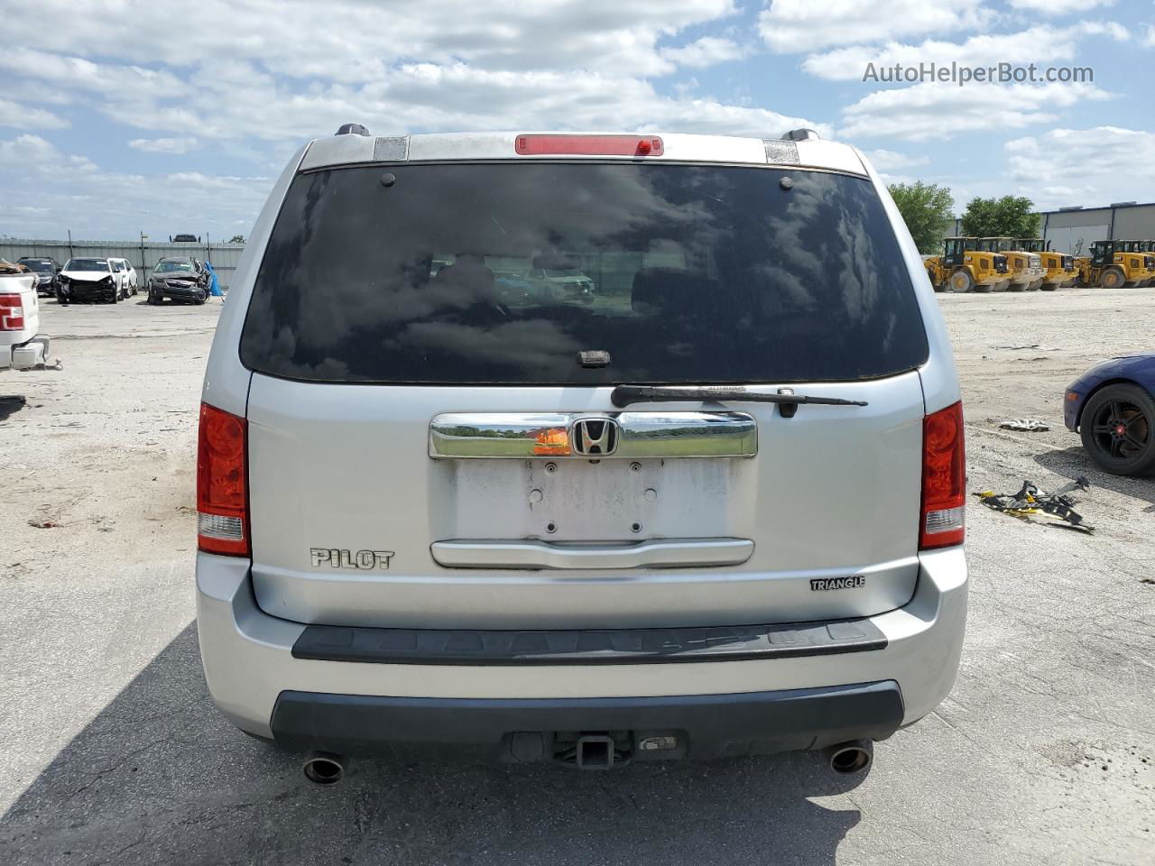 2009 Honda Pilot Exl Silver vin: 5FNYF38549B028059