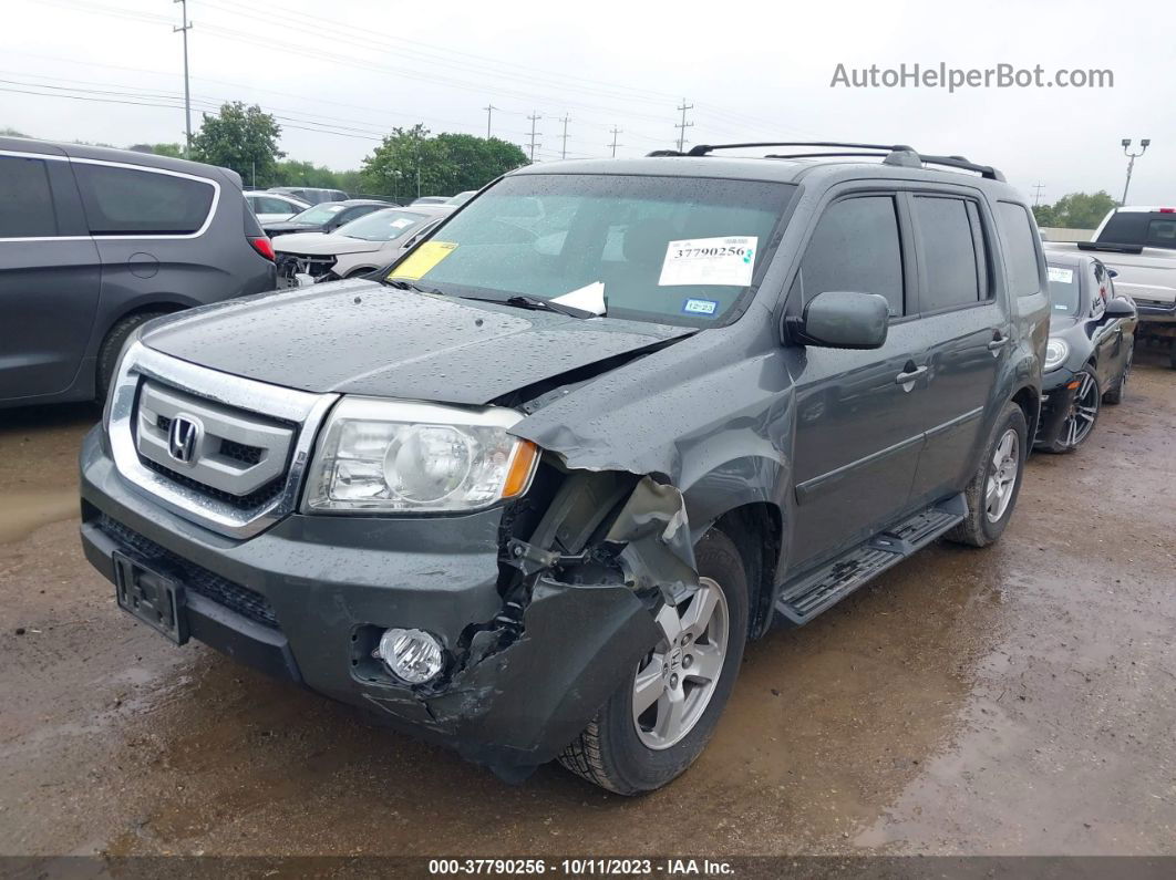 2009 Honda Pilot Ex-l Gray vin: 5FNYF38559B008824