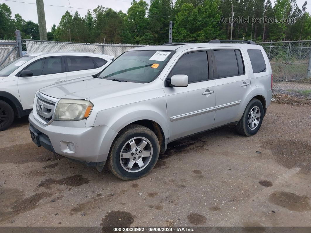 2009 Honda Pilot Ex-l Silver vin: 5FNYF38559B011707