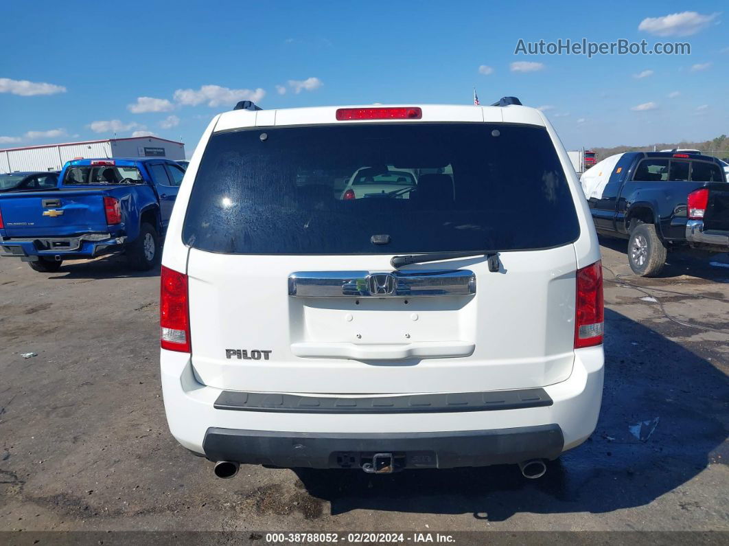 2009 Honda Pilot Ex-l White vin: 5FNYF38559B025431