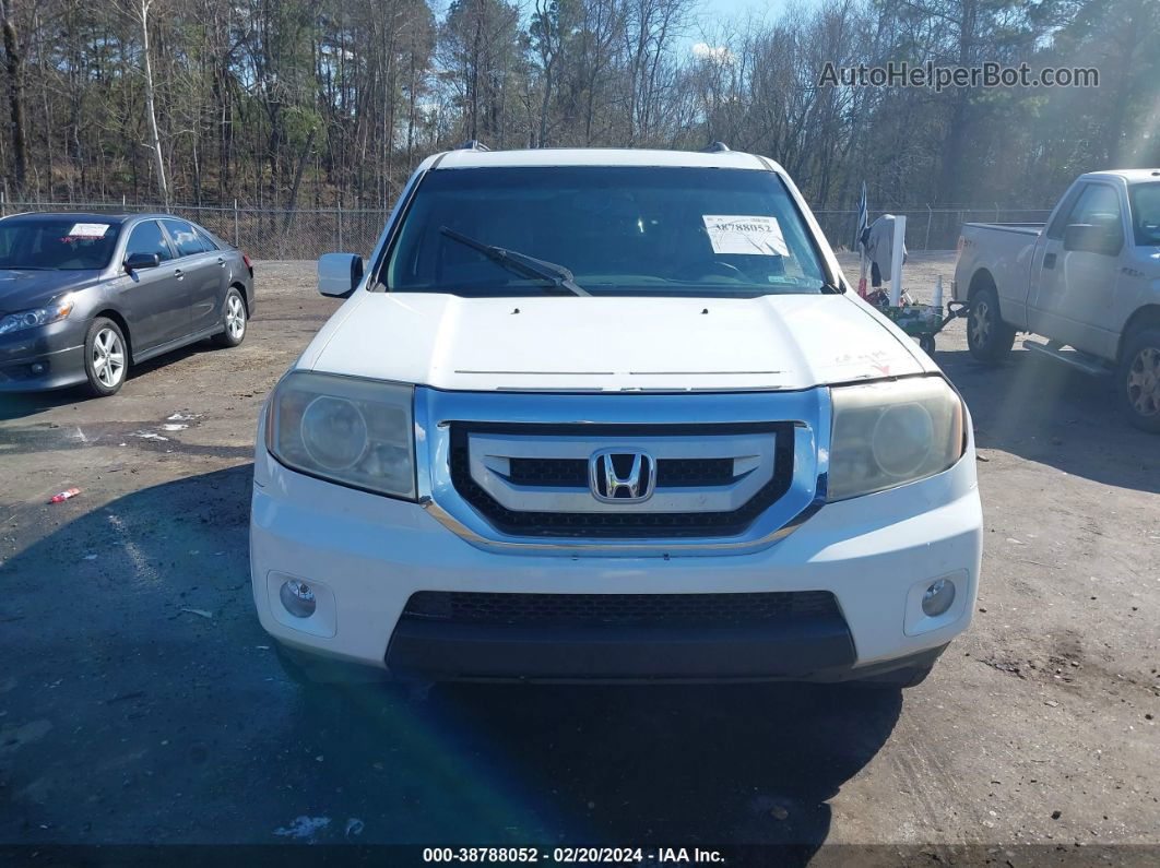 2009 Honda Pilot Ex-l White vin: 5FNYF38559B025431