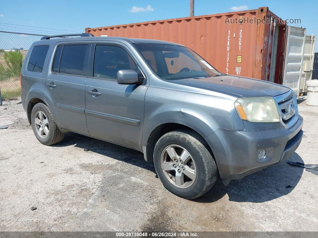 2009 Honda Pilot Ex-l Gray vin: 5FNYF38559B025493