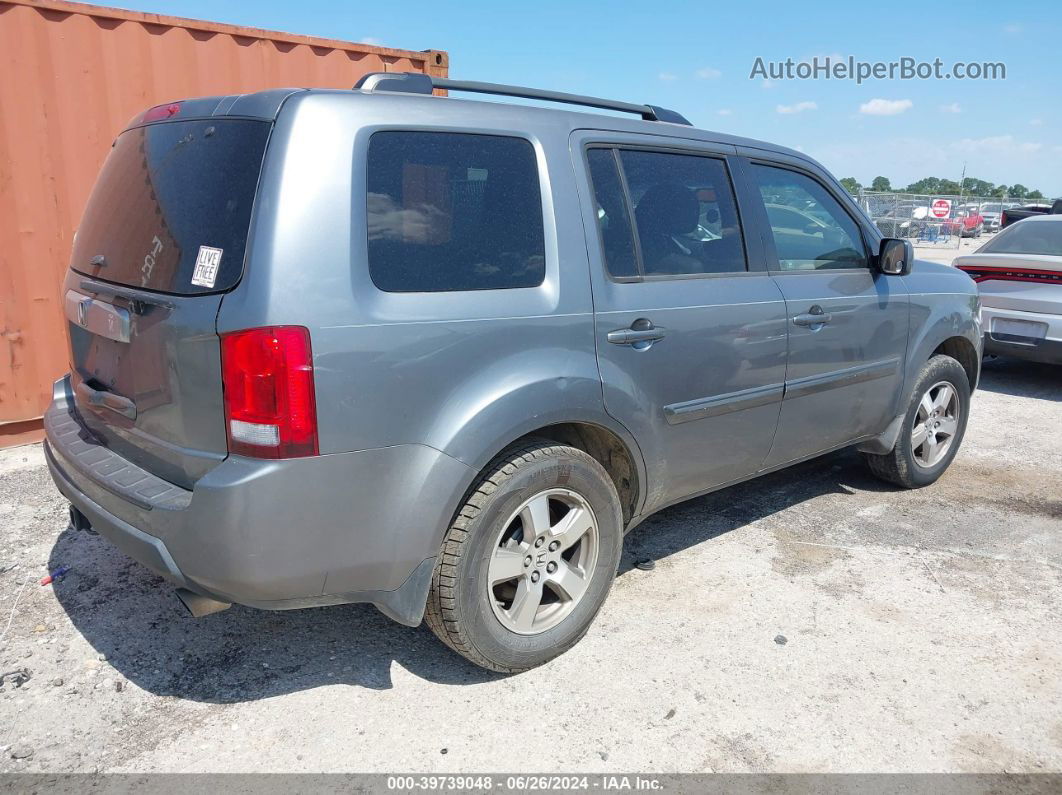 2009 Honda Pilot Ex-l Gray vin: 5FNYF38559B025493