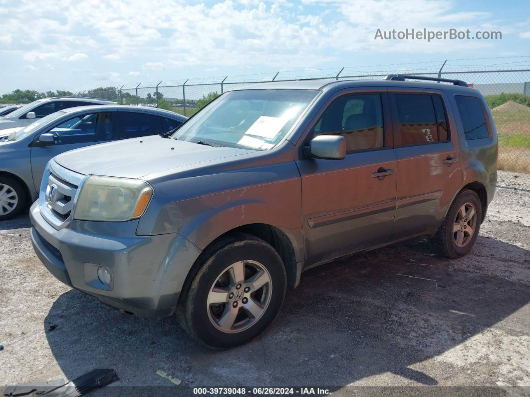 2009 Honda Pilot Ex-l Gray vin: 5FNYF38559B025493