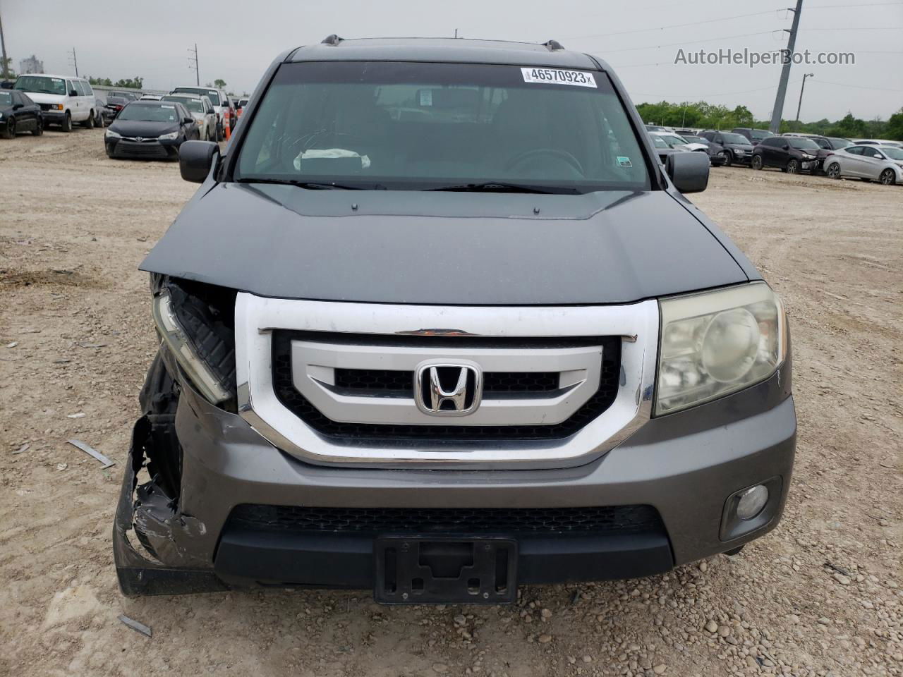 2009 Honda Pilot Exl Gray vin: 5FNYF38569B013952