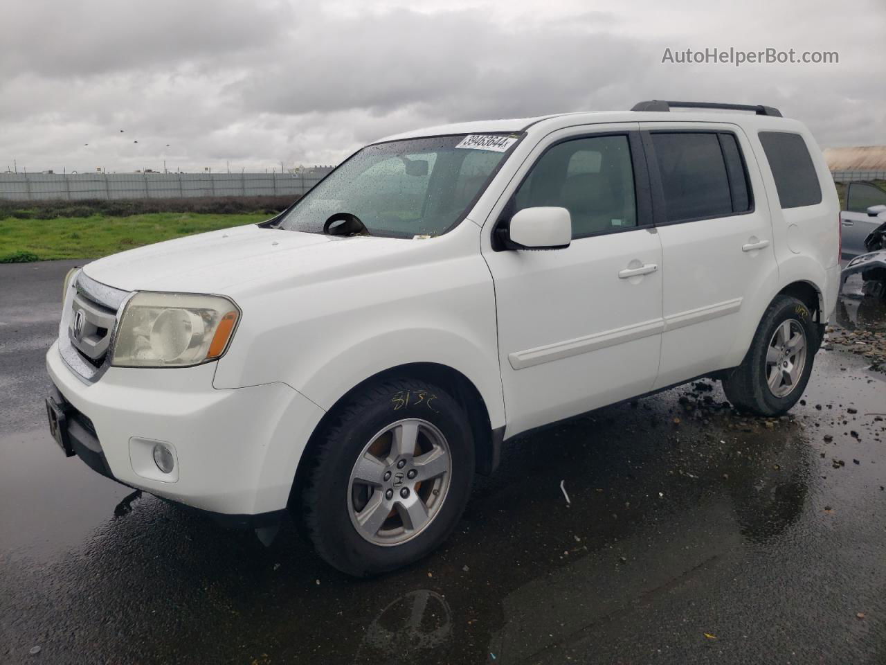 2009 Honda Pilot Exl Белый vin: 5FNYF38569B026443