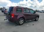 2009 Honda Pilot Exl Бордовый vin: 5FNYF38579B011577