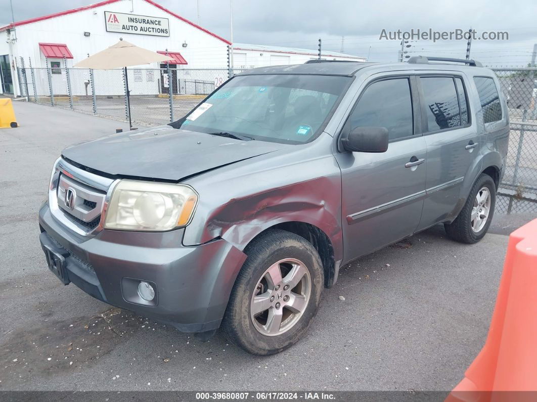 2009 Honda Pilot Ex-l Gray vin: 5FNYF38589B017016