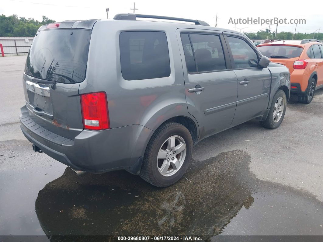 2009 Honda Pilot Ex-l Gray vin: 5FNYF38589B017016