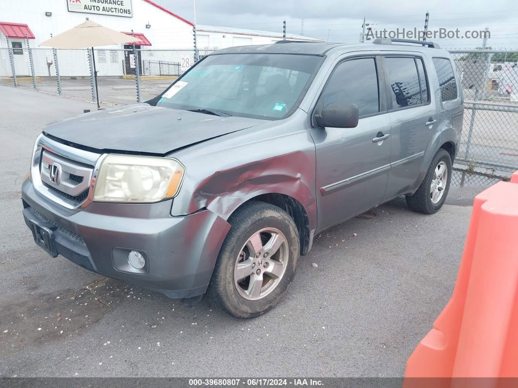 2009 Honda Pilot Ex-l Gray vin: 5FNYF38589B017016