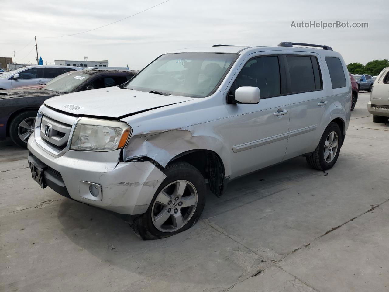 2009 Honda Pilot Exl Silver vin: 5FNYF38599B007952