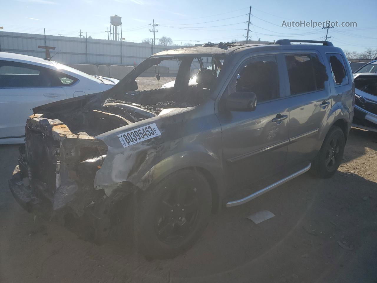 2009 Honda Pilot Exl Gray vin: 5FNYF38599B022855