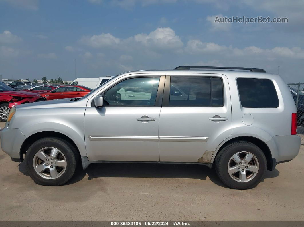 2009 Honda Pilot Ex-l Silver vin: 5FNYF385X9B014781