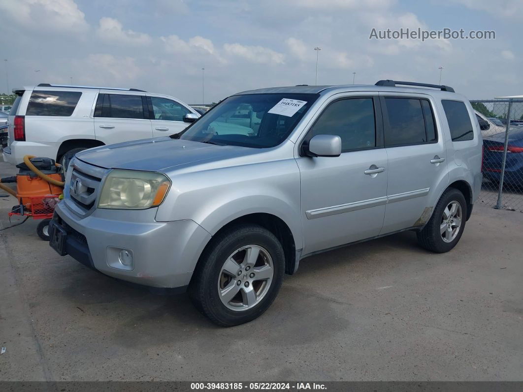 2009 Honda Pilot Ex-l Silver vin: 5FNYF385X9B014781