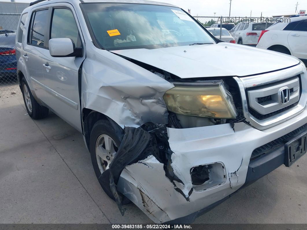 2009 Honda Pilot Ex-l Silver vin: 5FNYF385X9B014781