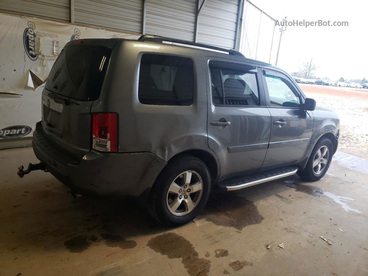 2009 Honda Pilot Exl Gray vin: 5FNYF38609B002566