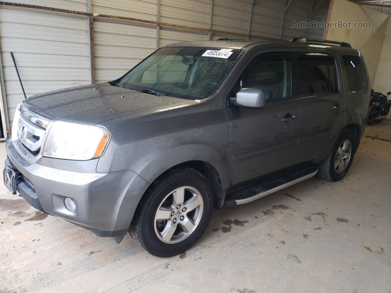 2009 Honda Pilot Exl Gray vin: 5FNYF38609B002566