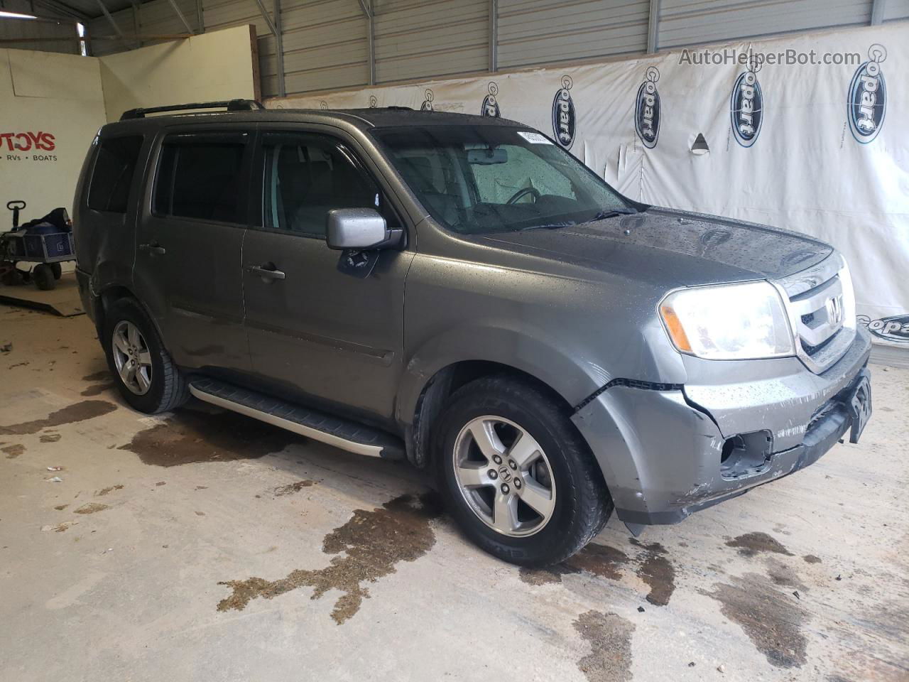 2009 Honda Pilot Exl Gray vin: 5FNYF38609B002566