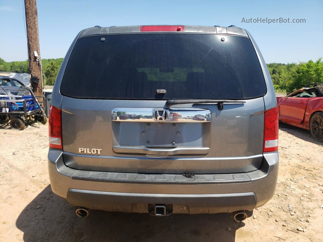 2009 Honda Pilot Exl Gray vin: 5FNYF38609B026401