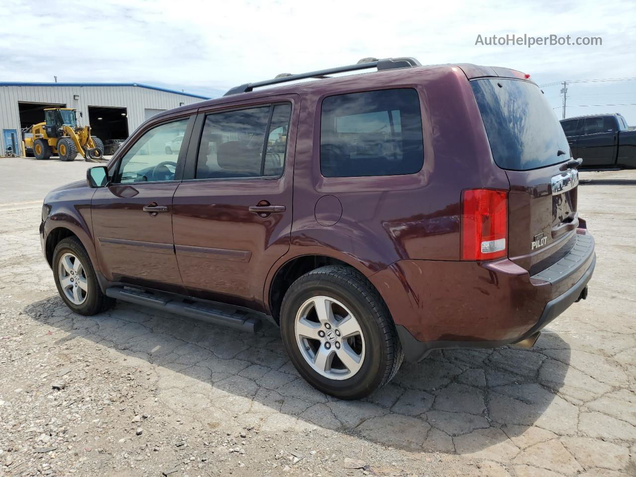 2009 Honda Pilot Exl Maroon vin: 5FNYF38619B009820