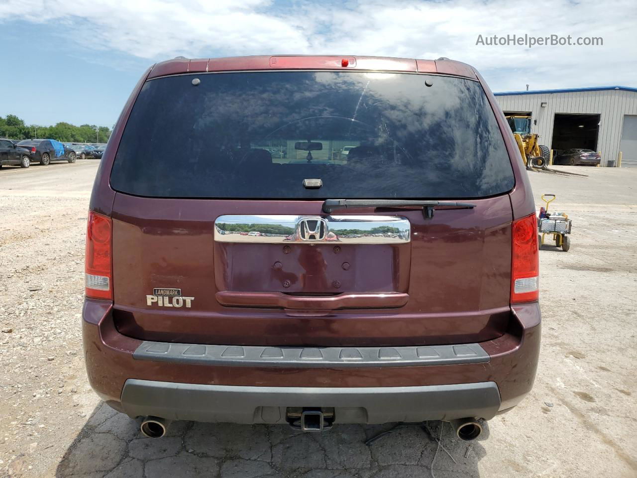 2009 Honda Pilot Exl Maroon vin: 5FNYF38619B009820