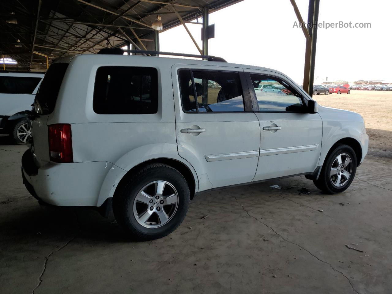 2009 Honda Pilot Exl White vin: 5FNYF38619B010577