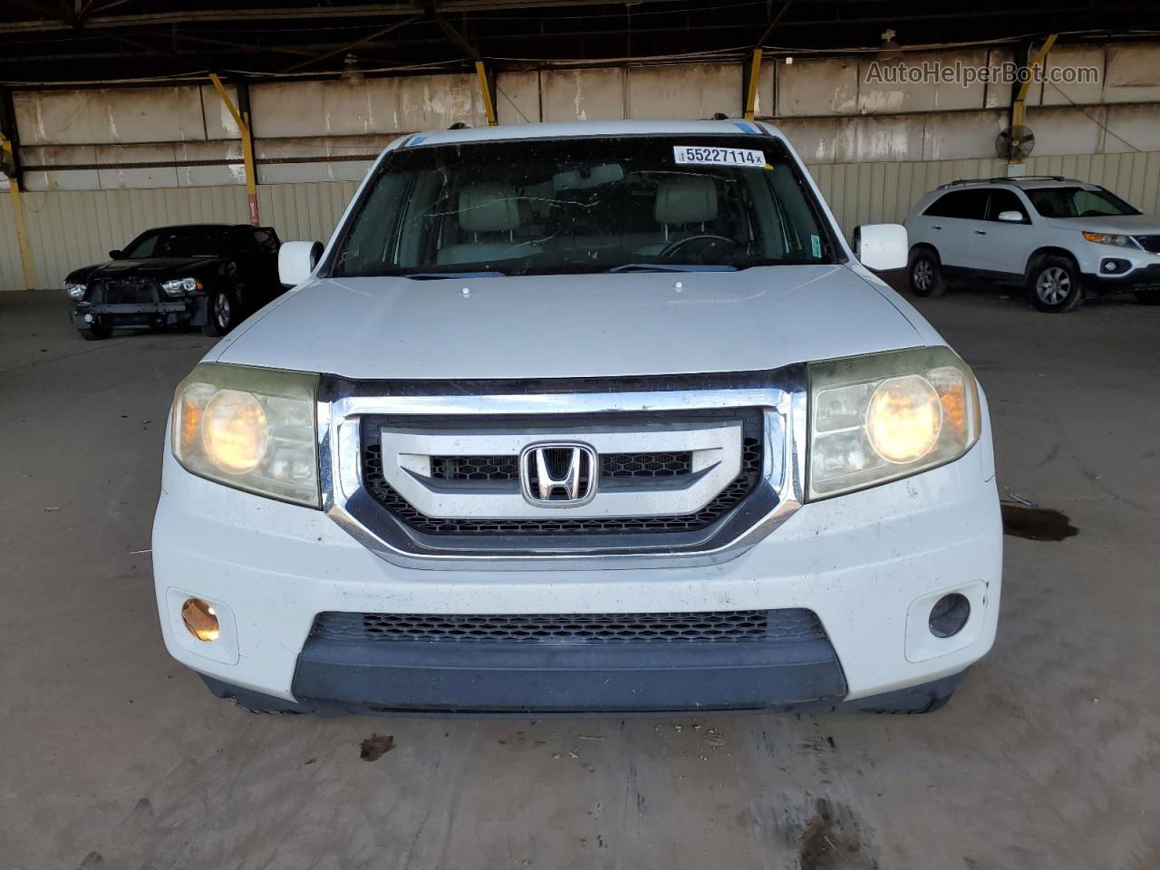 2009 Honda Pilot Exl White vin: 5FNYF38619B010577