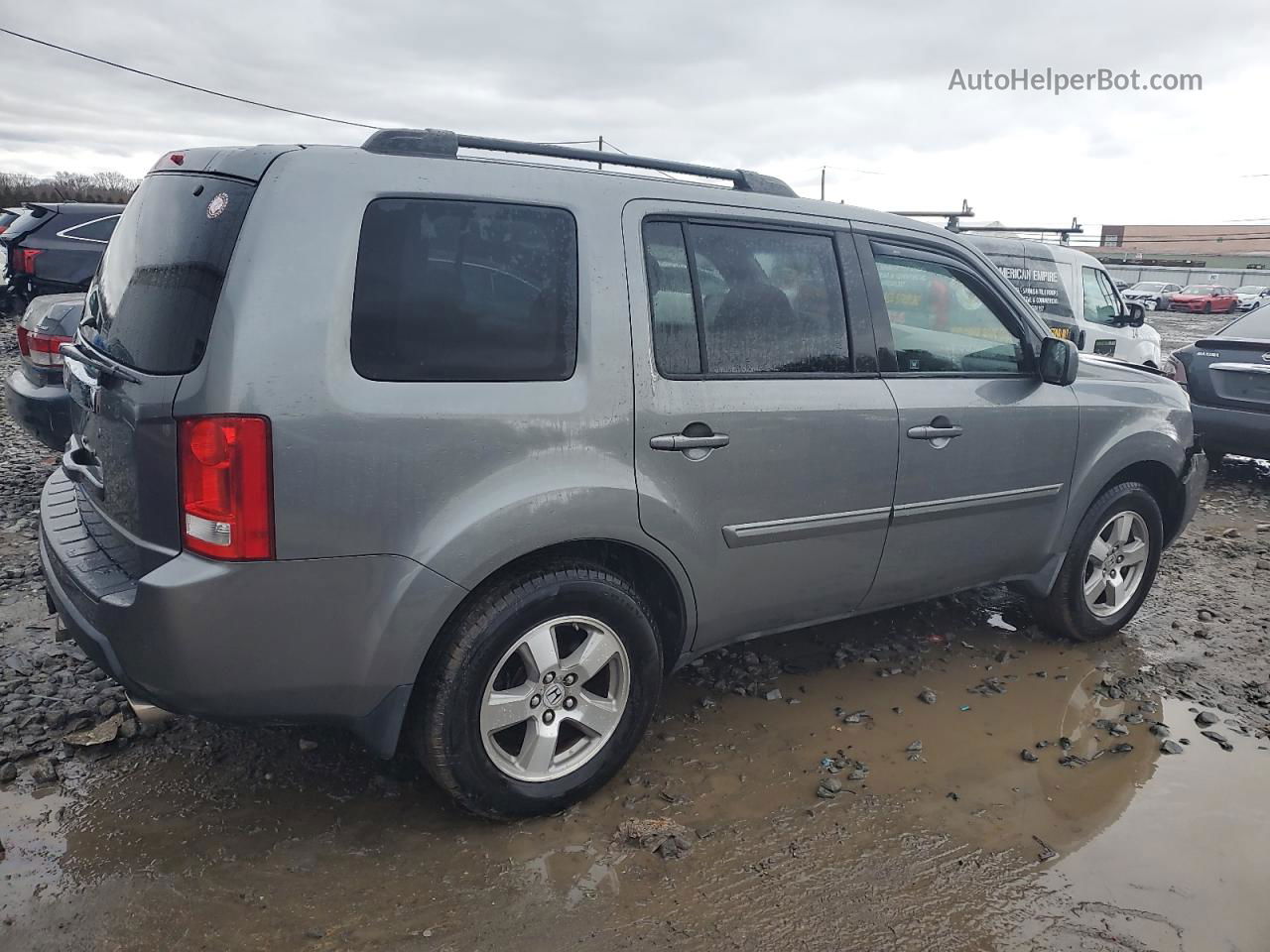 2009 Honda Pilot Exl Gray vin: 5FNYF38629B014394