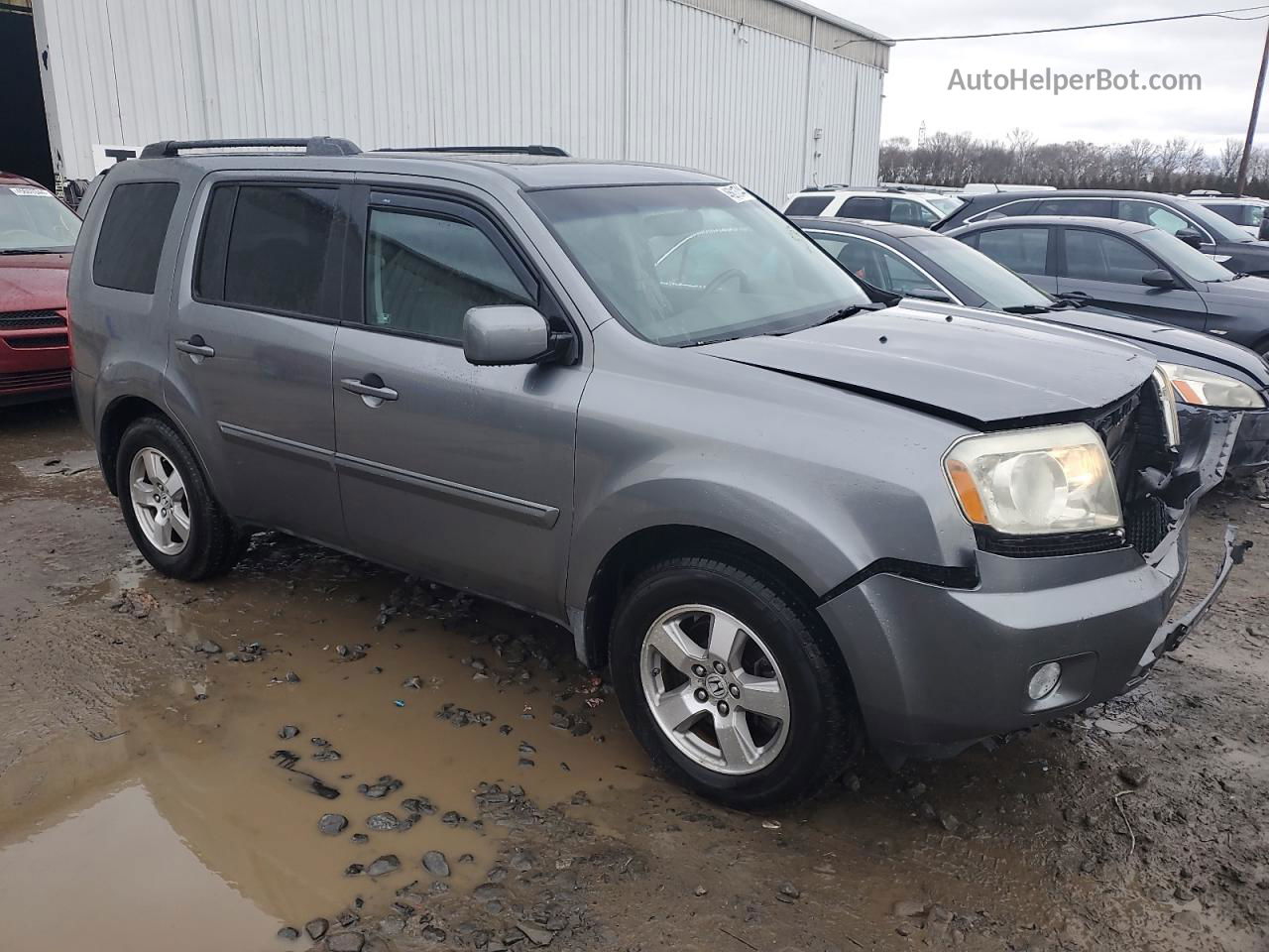 2009 Honda Pilot Exl Gray vin: 5FNYF38629B014394