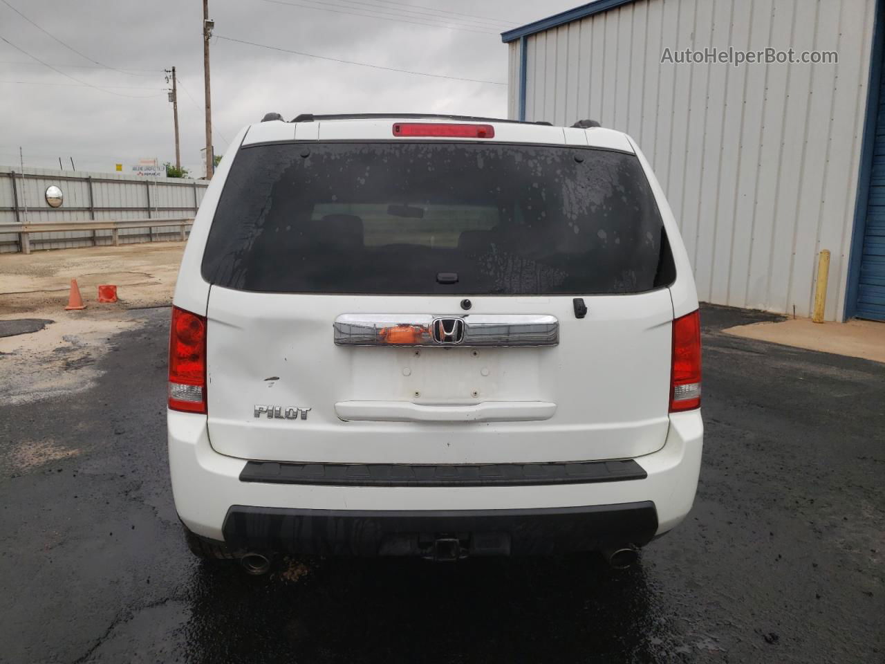 2009 Honda Pilot Exl White vin: 5FNYF38629B025170