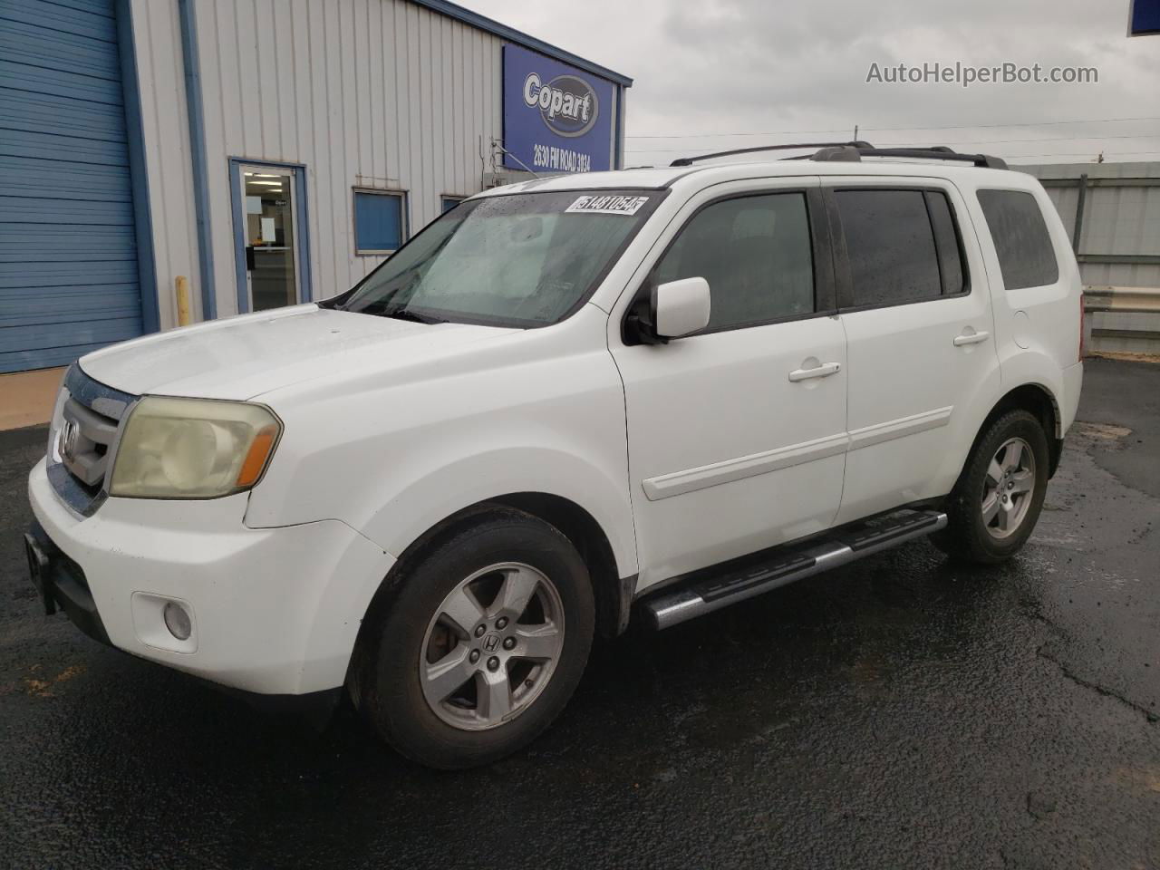 2009 Honda Pilot Exl White vin: 5FNYF38629B025170