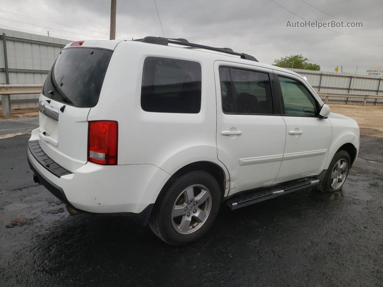 2009 Honda Pilot Exl White vin: 5FNYF38629B025170