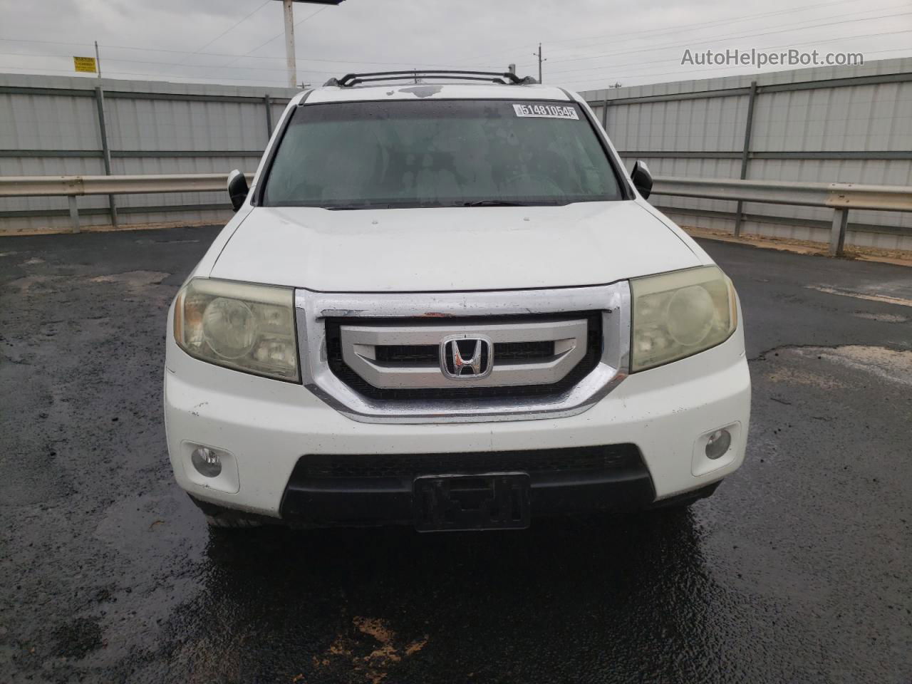 2009 Honda Pilot Exl White vin: 5FNYF38629B025170