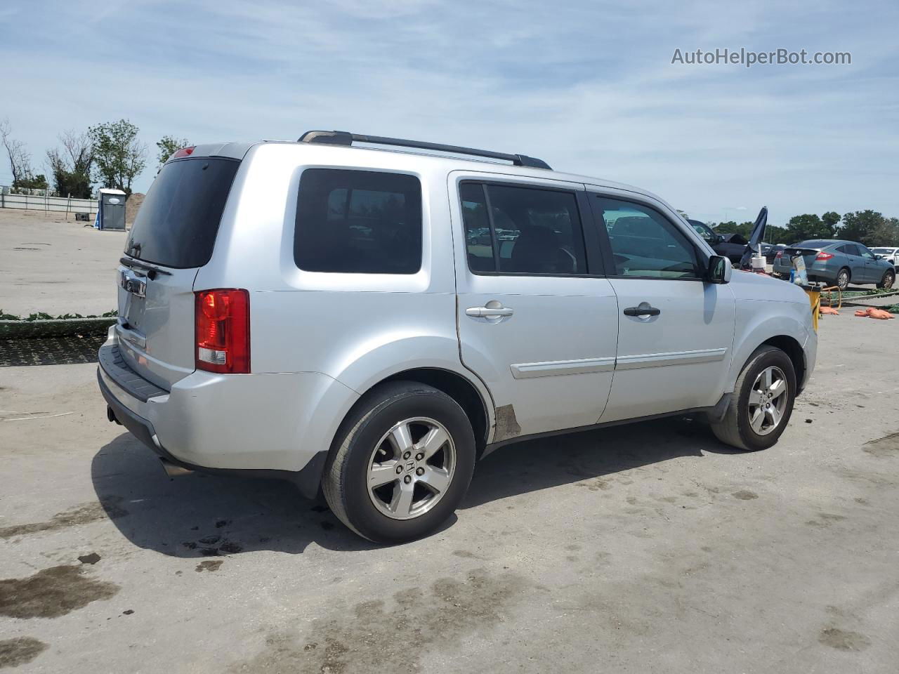 2009 Honda Pilot Exl Silver vin: 5FNYF38649B023646