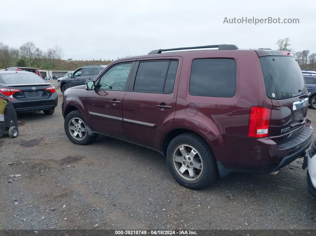 2009 Honda Pilot Touring Burgundy vin: 5FNYF38809B008014