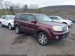 2009 Honda Pilot Touring Burgundy vin: 5FNYF38809B008014