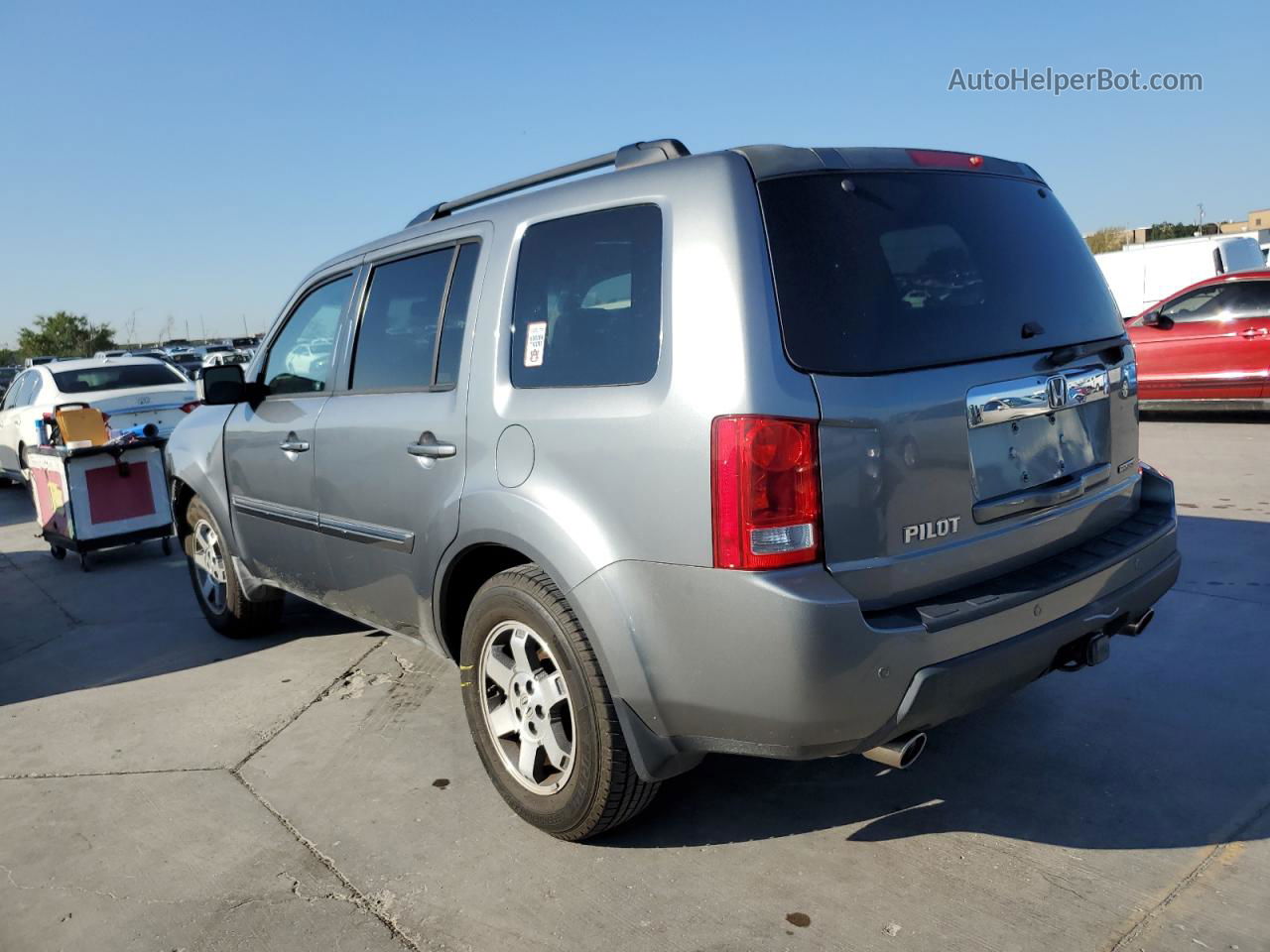 2009 Honda Pilot Touring Gray vin: 5FNYF38819B007082