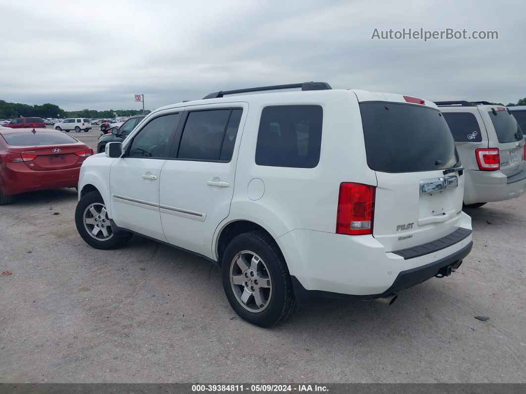 2009 Honda Pilot Touring White vin: 5FNYF38819B017465