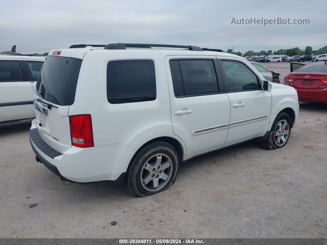 2009 Honda Pilot Touring White vin: 5FNYF38819B017465