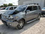 2009 Honda Pilot Touring Gray vin: 5FNYF38829B007091