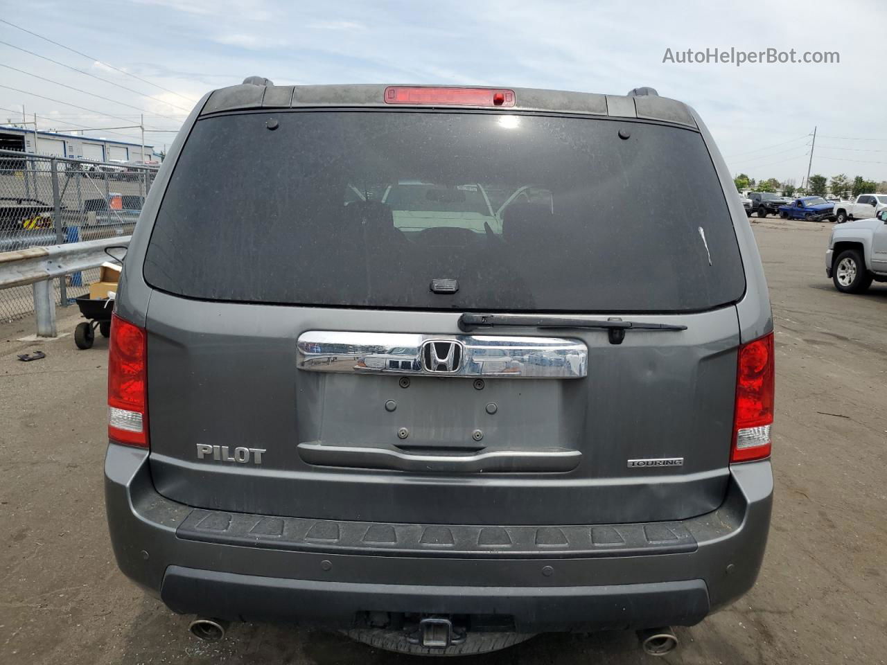 2009 Honda Pilot Touring Gray vin: 5FNYF38839B016107