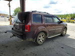 2009 Honda Pilot Touring Бордовый vin: 5FNYF38899B006553