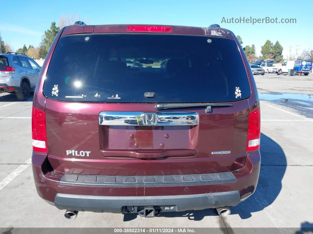 2009 Honda Pilot Touring Burgundy vin: 5FNYF38919B006331