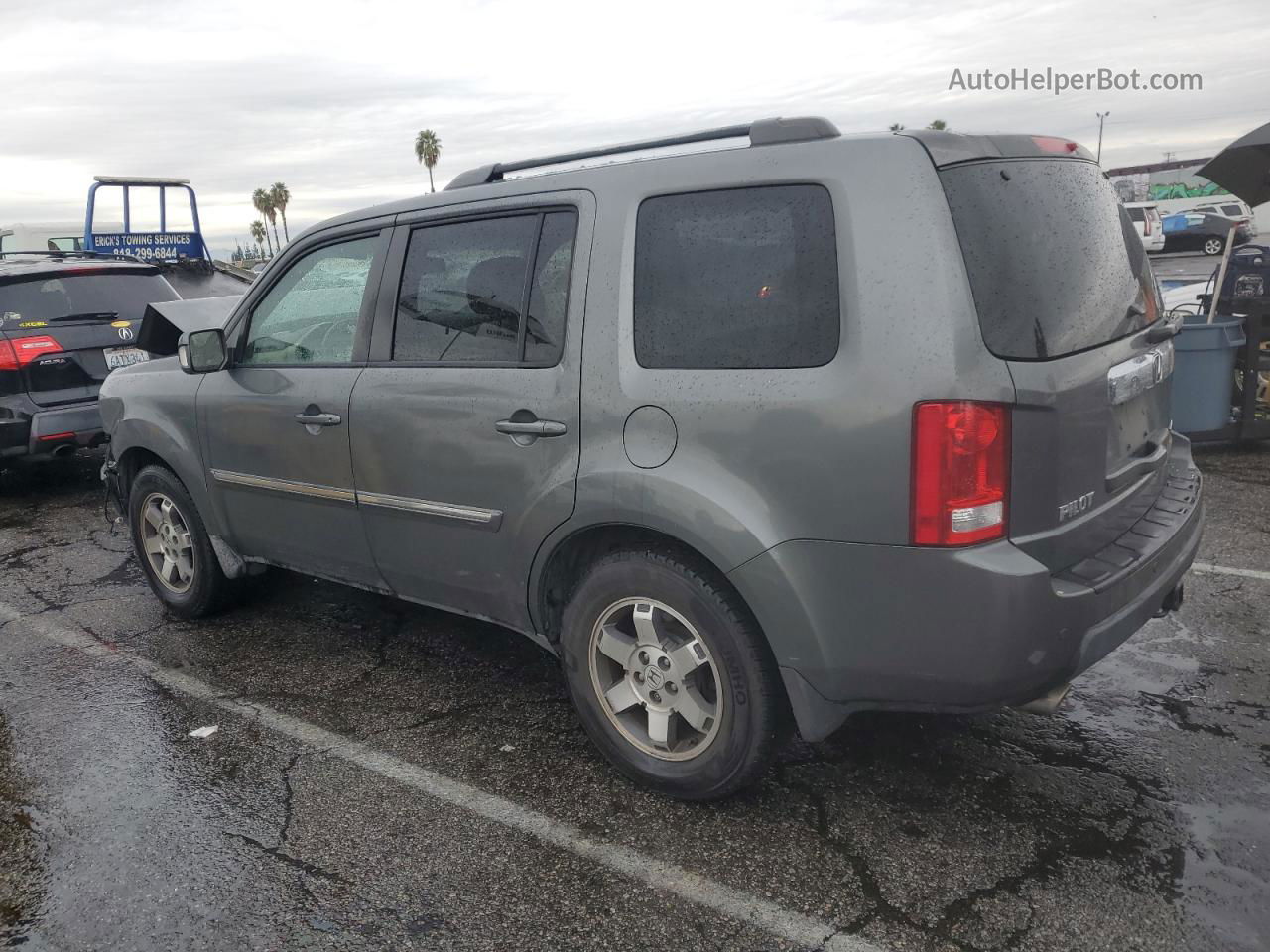 2009 Honda Pilot Touring Gray vin: 5FNYF38919B006619