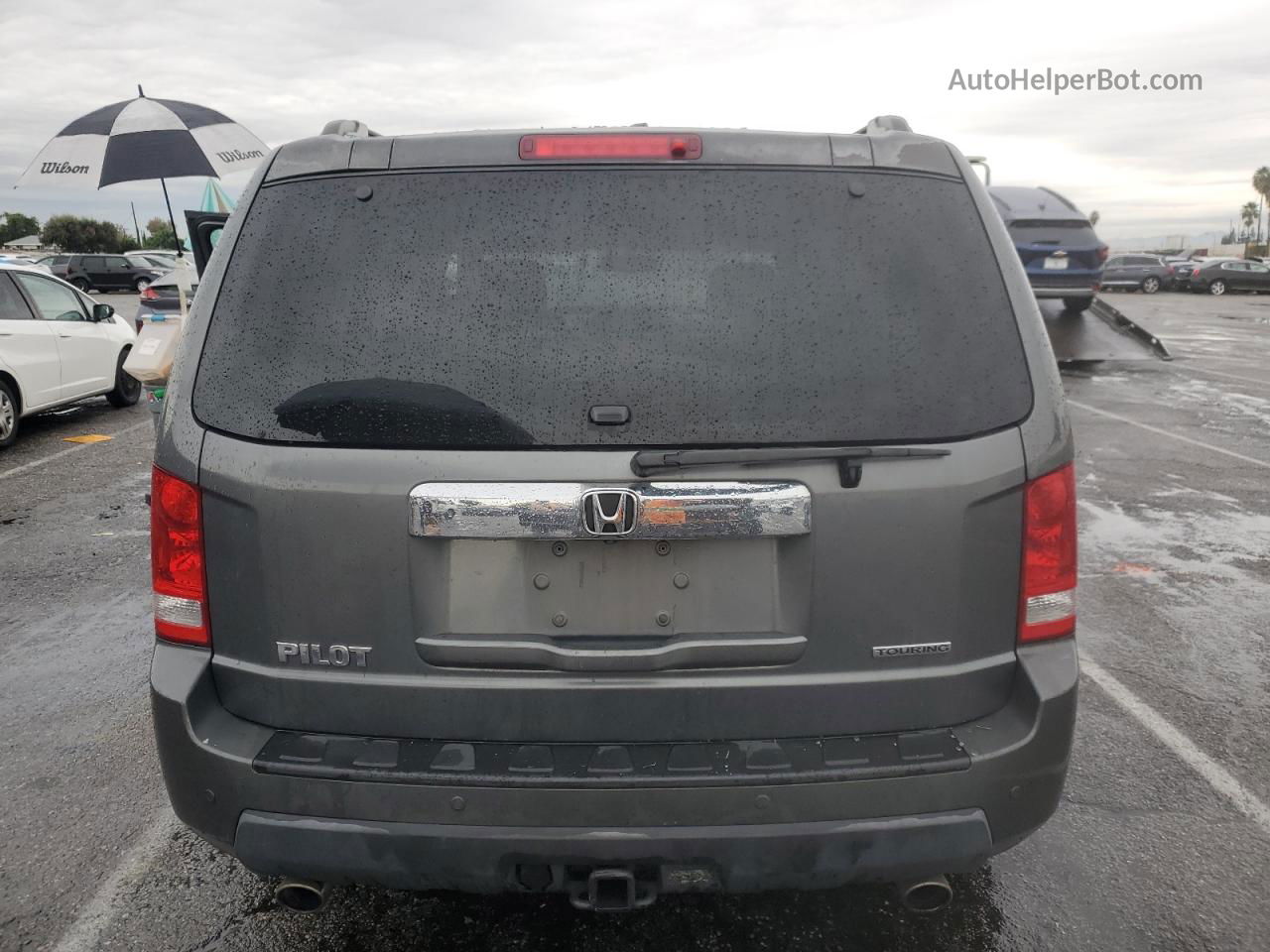 2009 Honda Pilot Touring Gray vin: 5FNYF38919B006619