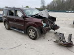 2009 Honda Pilot Touring Burgundy vin: 5FNYF38929B006449