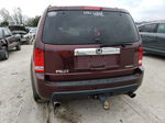 2009 Honda Pilot Touring Burgundy vin: 5FNYF38929B006449