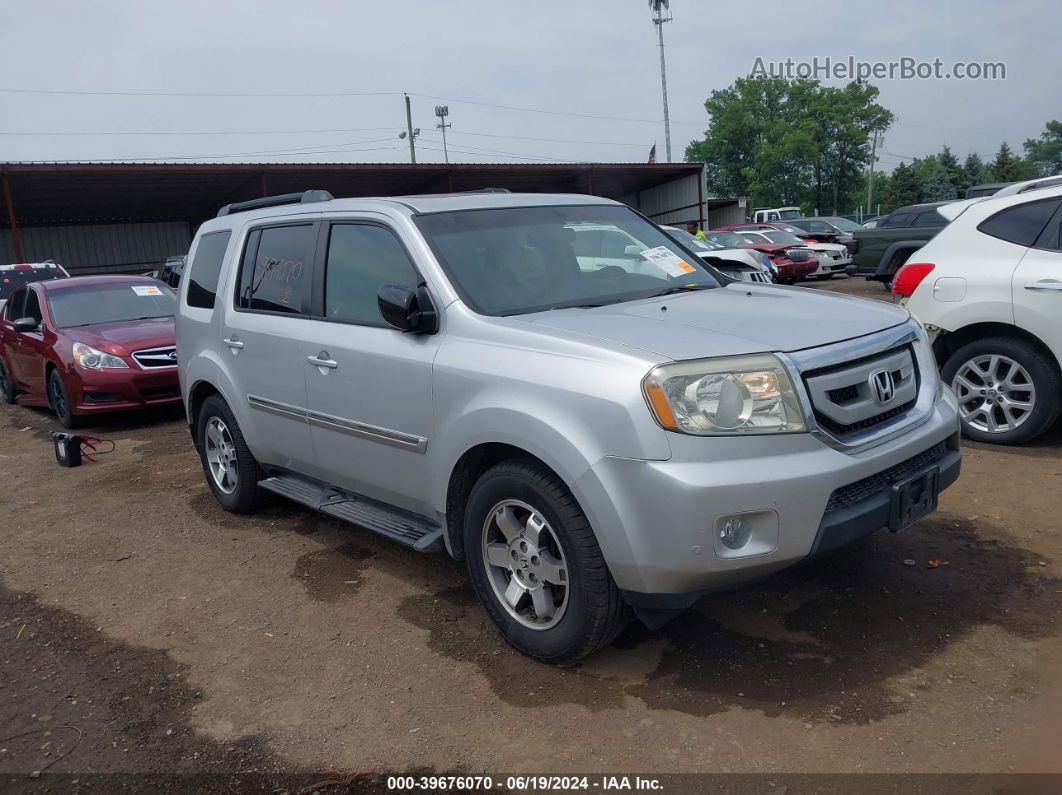 2009 Honda Pilot Touring Silver vin: 5FNYF38939B002734