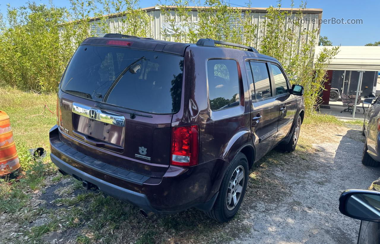 2009 Honda Pilot Touring Purple vin: 5FNYF38949B009272