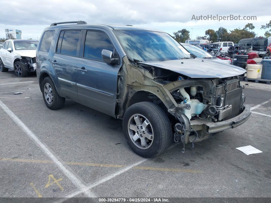 2009 Honda Pilot Touring Gray vin: 5FNYF38959B028042